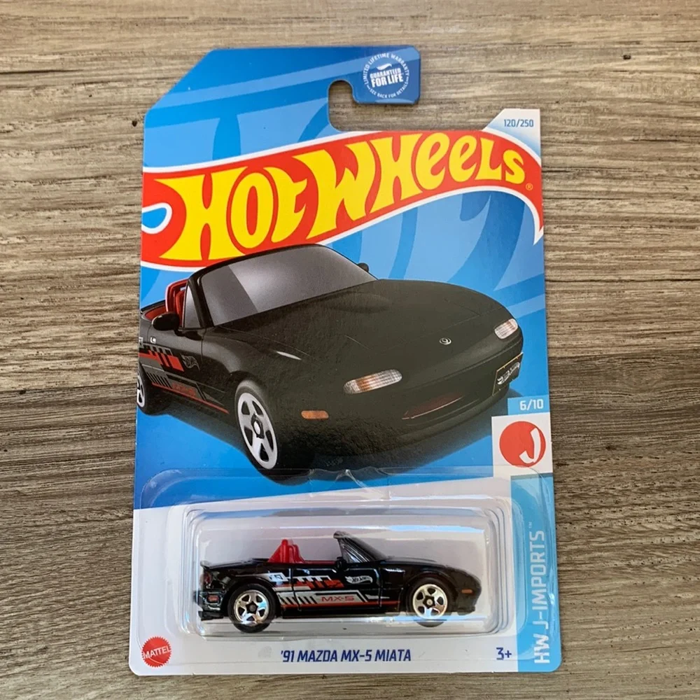Hot Wheels Car 1991 Mazda MX-5 Miata Black HW J Imports JDM Hotwheels 2024 New